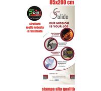 ESPOSITORE ROLL UP ROLLUP BANNER 85X200 ROBUSTO STAMPA BORSA E MONTAGGIO.
