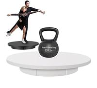 Espositore rotativo motorizzato, espositore rotante motorizzato da 16,5 pollici per prodotti fotografici, spettacoli, modelli 3D (bianco)