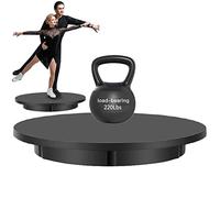 Espositore rotativo motorizzato, espositore rotante motorizzato da 16,5 pollici per prodotti fotografici, spettacoli, modelli 3D (nero)