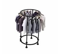 Espositore Rotondo per Abiti, ripiano Metallico da Pavimento per riporre Abiti in Negozi al Dettaglio (70x130 cm)