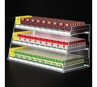 Espositore Sigarette da Parete o Banco, Mensole in Acrilico per Sigarette, Porta Sigarette Automatico a Molla per Negozi(LxH32x30cm/12x12in)