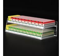 Espositore Sigarette da Parete o Banco, Mensole in Acrilico per Sigarette, Porta Sigarette Automatico a Molla per Negozi(LxH44x18cm/17x7in)