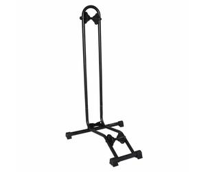 Espositore-sostegno 1 bici Rool nero su ruota anteriore-posteriore compatibile d