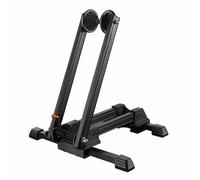 Espositore-sostegno per 1 bicicletta automatico pieghevole con sistema a molla p