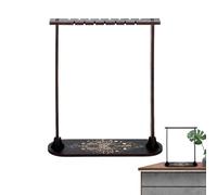 Espositore - Supporto per pendolo in legno per divinazione | Mensola a 3 pilastri in pino nero con base | Decorazione domestica, Spazi spirituali, Stregoneria, Forniture Wicc