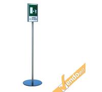 ESPOSITORE TOTEM PUBBLICITARIO DA TERRA BIFACCIALE PORTA COMUNICAZIONI AVVISI