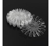 Espositore trasparente con 18 punte, 10 pezzi, in plastica, per nail art e nail art