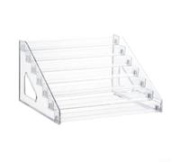 Espositore trasparente di grande capacità con più strati per cosmetici, ornamenti, statuette e piccole collezioni decorative (7 strati)