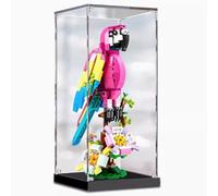 Espositore trasparente in acrilico per Lego 31144 pappagallo rosa, antipolvere, compatibile con Lego 31144, scatola antipolvere 15 x 15 x 25 cm (solo vetrina) (2 mm)