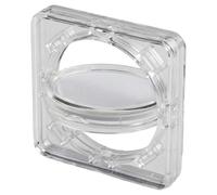 Espositore trasparente per monete in acrilico, progettato per medaglie da collezione, adatto per varie dimensioni di monete da 17/20/25/27/30/33/38 mm (scatola girevole)