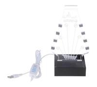 Espositore trasparente per plettro per chitarra, con base di supporto, espositore in acrilico