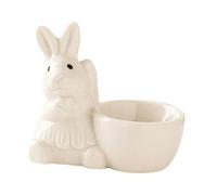 Espositore, vassoio, porta uova di Pasqua a forma coniglietto, for sode(White)