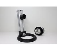 Espositore - Versione Q - per volanti Simracing con chiusura Fanatec QR1 (nero/argento)