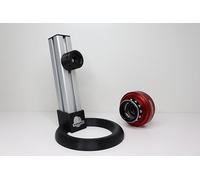 Espositore - Versione Q - per volanti Simracing con Simagic / Moza Quick Release (nero/argento)