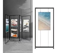 Espositori Autoportanti Per Mostre D'arte, Cavalletto Pittura Mobile, Supporto Per Mostre Di Pittura, Portaposter Pieghevole, Per Espositori, Fiere Artigianali(3pcs,100x250cm/39.4x98.4in)