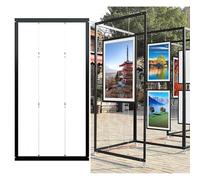 Espositori Autoportanti Per Mostre D'Arte, Pannello Espositivo Mobile, Supporto Pieghevole E Portatile, Attaccaglie Per Quadri, Per Calligrafia, Pittura E Pubblicità(8pcs,120x200(47.2x78.7in))
