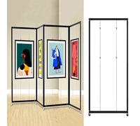 Espositori Autoportanti Per Mostre D'Arte, Portaposter Pieghevole Per Calligrafia, Espositore Bifacciale Mobile, Pannello Espositivo, Per Mostre D'arte, Poster(3pcs,80x180cm/31.5x70.8in)