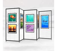 Espositori Autoportanti Per Mostre D'arte, Supporto Portatile Per Poster, Pieghevole Mobile Autoportante In Metallo, Per Calligrafia, Pittura E Pubblicità Fotografica(5pcs,100 * 240cm/39.4 * 94.5in)
