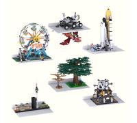 Espositori da parete grandi per mattoncini Lego, 32 x 24 borchie | Piastra di base per montaggio a parete per esposizione e conservazione di mattoni, 25,4 x 21 cm, borchie a doppia faccia 4,8