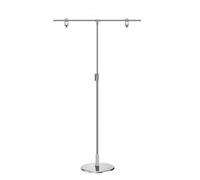 Espositori for poster a forma di T o a L regolabili in altezza for supporto pubblicitario da pavimento, tavolo, con chiusura a scatto(60cm)