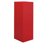 Espositori impilabili a cubo Rosso per sculture, Torte e Dessert - Supporti Decorativi per Buffet, 50x50x90 cm, Versatili Supporti per vetrine per Eventi e Feste