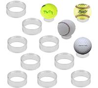 Espositori in acrilico trasparente, per palline da golf, baseball, softball, tennis, palline,uova, per il calcio, per la conservazione delle uova, senza palline, confezione da 10