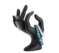 Espositori per Anelli e Orecchini e bracciali, Organizzatori di Gioielli per esposizioni, Gesto della Mano Ok, Nero(01)