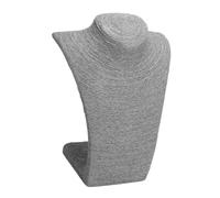 Espositori per Collane Necklaces Pendant Portrait Showcase Display Shelf Window Stand Jewelry Pendants Bust Mannequin Holder Rack Organizer(Gray M)