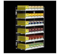 Espositori per sigarette con vassoio automatico Pusher Rack espositore per tabacco a 4 strati Installazione a parete/desktop 10 colonne per vendita al dettaglio nization
