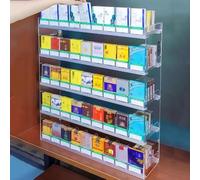 Espositori per vendita al dettaglio, spintore automatico per mensole, organizer per sigarette, design caricato a molla, soluzione efficiente al dettaglio, dimensioni: 43,5 x 28,4 x 54 cm