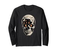 Esposizione Multipla Halloween Scheletro Teschio Infestato Maglia a Manica