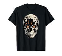 Esposizione Multipla Halloween Scheletro Teschio Infestato Maglietta