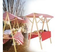 Esposizione portatile della stalla del mercato con le ruote ed il baldacchino per la vendita all'aperto del festival e dello street