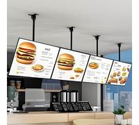 Esposizione ultrasottile di pubblicità della scatola leggera del LED, bordo del menu retroilluminato della lega di titanio ritrattabile per il montaggio a parete negli spazi commerciali