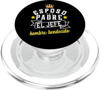 Esposo Padre Mexican El Jefe Hombre Bendecido Father's Day PopSockets PopGrip per MagSafe