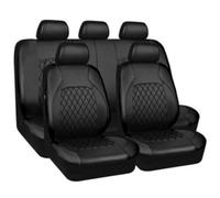 EsprAL 5 posti Set Completo Pelle Auto Sets coprisedili, per Citroen C3 C2 C3 XR C4 Cactus C4 Picasso C5 C6 DS3 DS4 DS5 Impermeabile Traspirante con Airbag Laterale Protezioni Accessori,D/Black