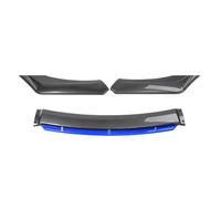 EsprAL Auto ABS Spoiler Frontali, per Opel Corsa Combo Meriva Tigra Plip Paraurti Anteriore Splitter Canard Lip Diffusore Anti-collisione Protector Accessori,B/Blue-Carbon Fiber