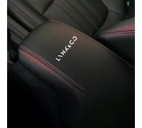 EsprAL Auto Pelle Console Centrale Copribraccioli, per Lynk & Co 01 2017-2023 Bracciolo Scatola Impermeabile Antiscivolo Protezione Accessori,C/Red-2021-2023 New Energy