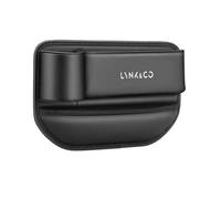 EsprAL Auto Pelle Seat Gap Storage Box, per Lynk & Co 01 02 03 05 06 Car Console Laterale Portaoggetti Tasca Multifunzionale Organizzatore sedili Accessori,A/Black-Main Driver