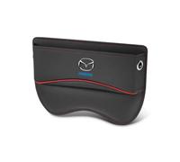 EsprAL Auto Pelle Seat Gap Storage Box, per Mazda 3 5 6 CX-3 CX-30 CX-5 CX-7 CX-8 CX-9 MX-5 Car Console Laterale Portaoggetti Tasca Multifunzionale Organizzatore sedili Accessori,A/Black