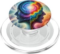 Espressione colorata spirituale della mente cosmica 5 PopSockets PopGrip per MagSafe