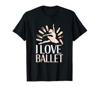Espressione del Movimento I Love Ballet Dance Maglietta