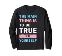 Espressione di Orgoglio Identità con Colori Trans Maglia a Manica