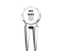 Espressione Rifiuto No Way Negatività Golf Divot Tool Golf Marker Strumento di Riparazione