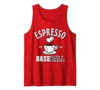 Espresso Baseball EST 2026 Retro Vintage Coffee Lover Sports Canotta