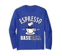 Espresso Baseball EST 2026 Retro Vintage Coffee Lover Sports Maglia a Manica