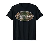 Espresso Camouflage Vintage Barista Coffee Graphic Maglietta