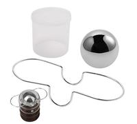 Espresso Cooler Ball - Reusable Stainless Steel Chilling Sphere | Coffee Cooling Ball with Stand for Rapid Drink Cooling, No Dilution for Espresso, Juice, Cocktails for Parties & Camping Use