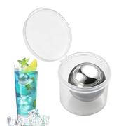 Espresso Cooling Ball, Reusable Stainless Steel Ice Sphere, Refreezable Drink Chilling Tool For Bourbon Coffee Home Bar Party Picnic Camping Beverage Cooling Whiskey Spirits Refreshment Use
