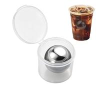 Espresso Cooling Ball - Stainless Steel 3.8cm | Reusable Refreezable Ice Sphere, Whiskey Cooling Ball, Coffee Drink Chiller Tool For Bourbon Bar Party Picnic Camping | Beverage Accessory